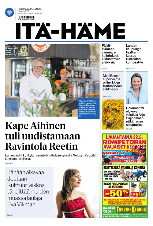 Itä-Häme 21.8.2026