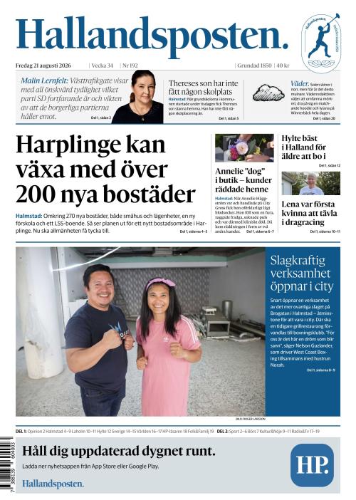 Hallandsposten 21.8.2026