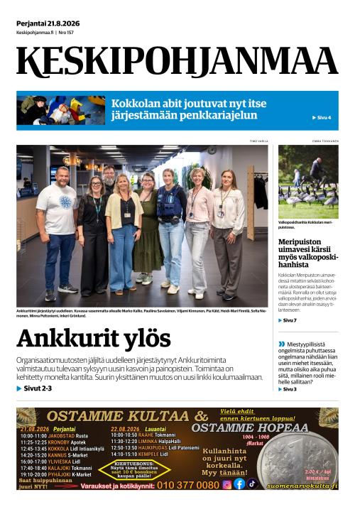 Keskipohjanmaa 21.8.2026