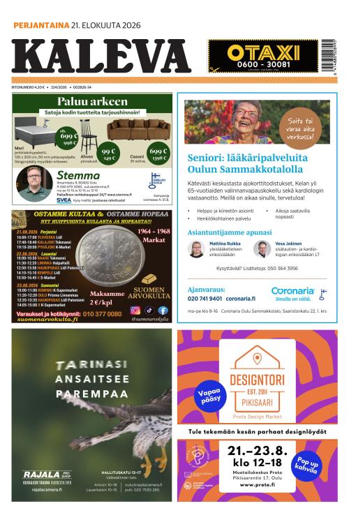 Kaleva 21.8.2026
