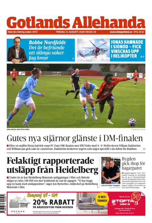 Gotlands Allehanda 21.8.2026