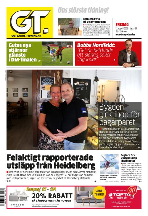 Gotlands Tidningar 21.8.2026