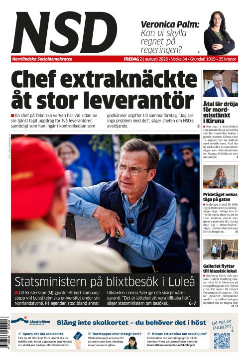 Norrländska Socialdemokraten 21.8.2026