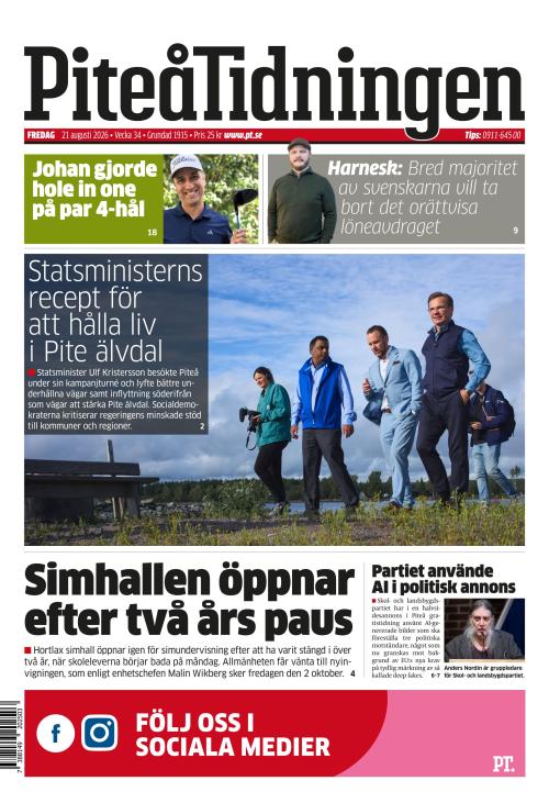 Piteå-Tidningen 21.8.2026