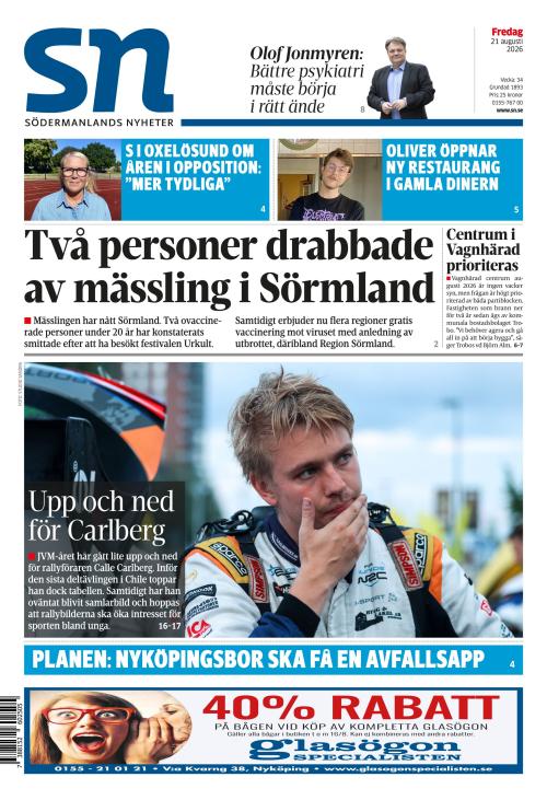 Södermanlands Nyheter 21.8.2026