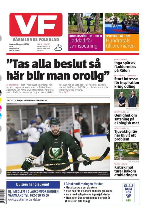 Värmlands Folkblad 21.8.2026