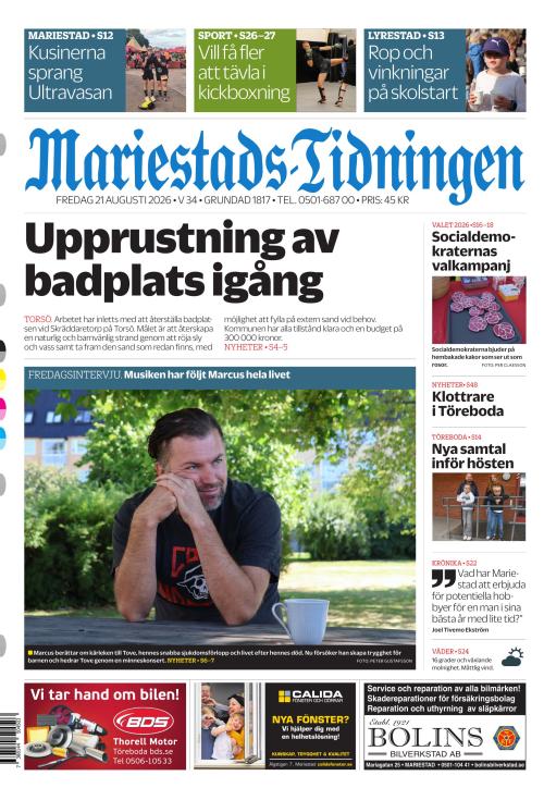 Mariestads-Tidningen 21.8.2026
