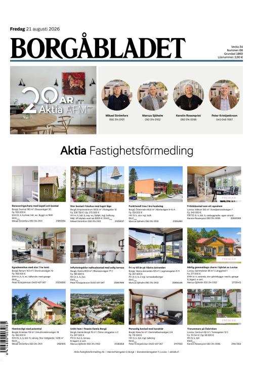 Borgåbladet 21.8.2026