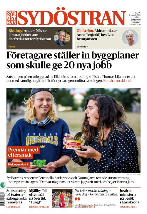Sydöstran 21.8.2026