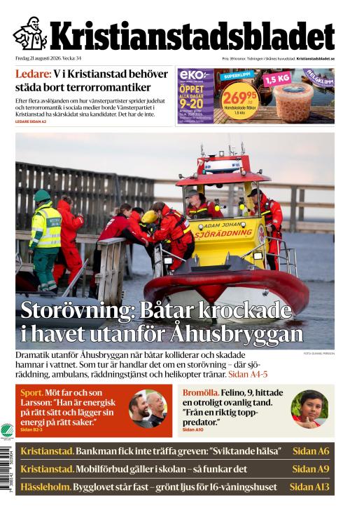 Kristianstadsbladet 21.8.2026