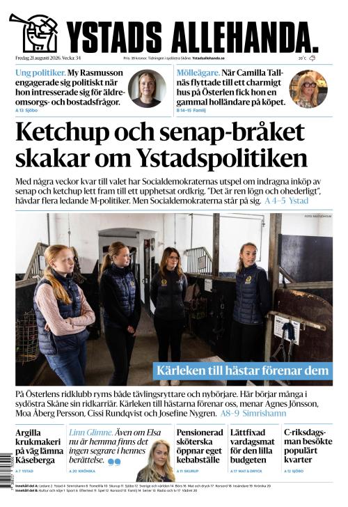 Ystads Allehanda 21.8.2026