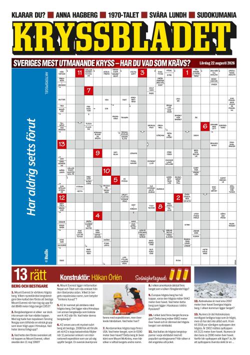 Aftonbladet Lördag 22.8.2026