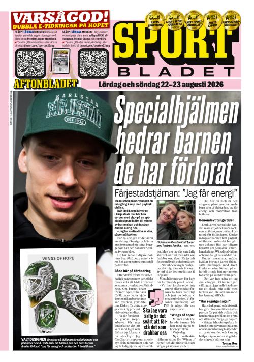 Aftonbladet Sportbladet 22.8.2026