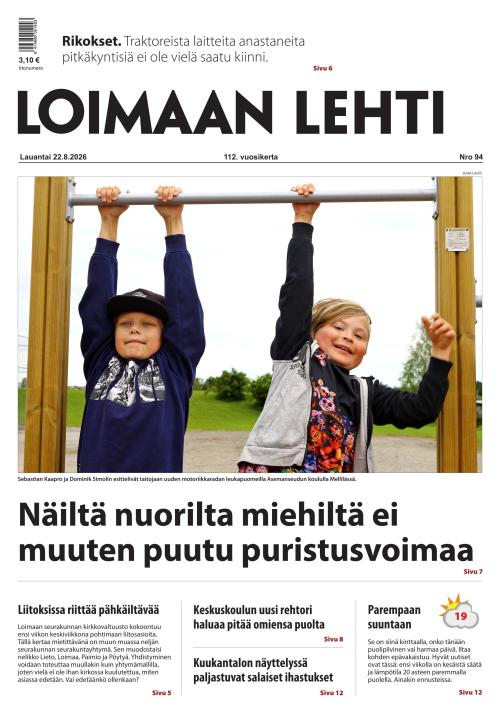 Loimaan Lehti 22.8.2026