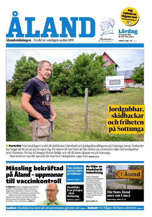 Ålandstidningen 22.8.2026