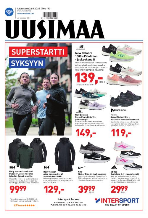 Uusimaa 22.8.2026
