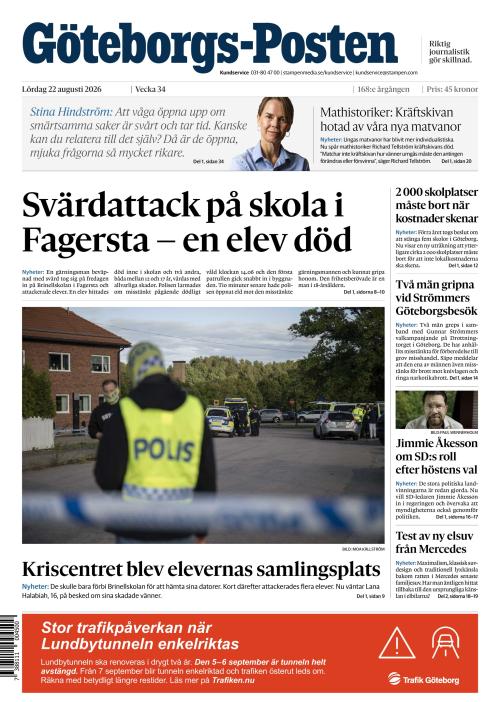 Göteborgs-Posten 22.8.2026