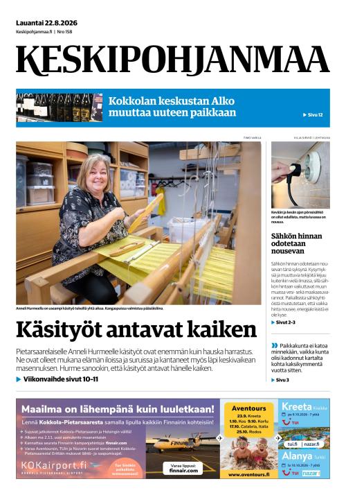 Keskipohjanmaa 22.8.2026