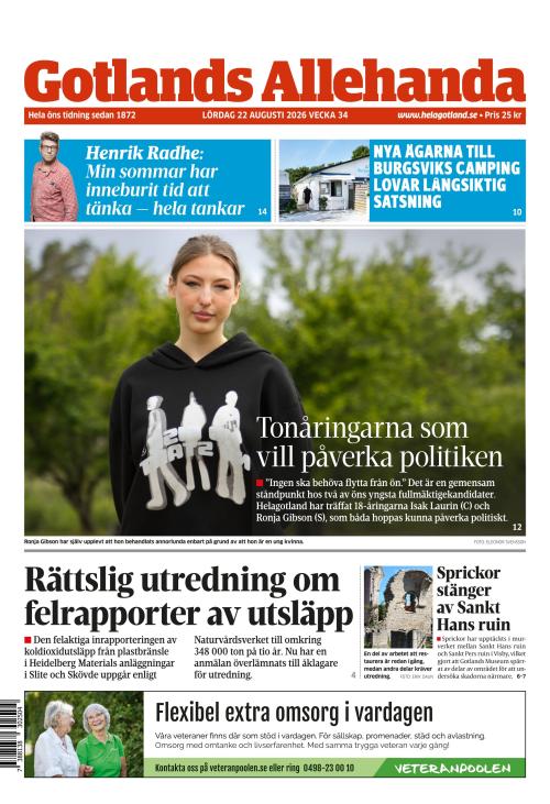 Gotlands Allehanda 22.8.2026