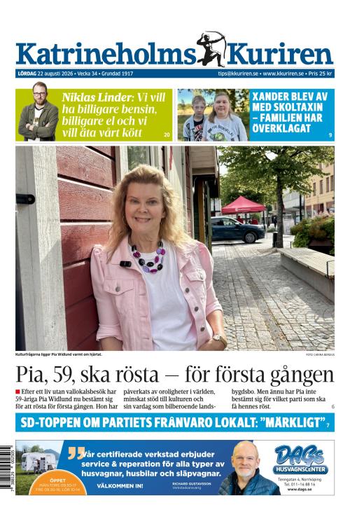 Katrineholms-Kuriren 22.8.2026