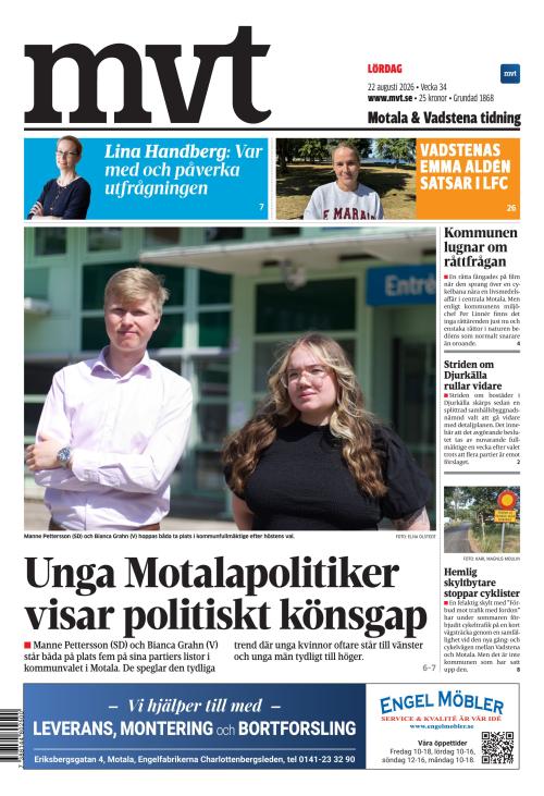 Motala Vadstena Tidning 22.8.2026