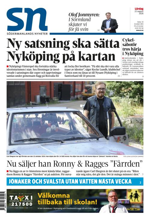 Södermanlands Nyheter 22.8.2026
