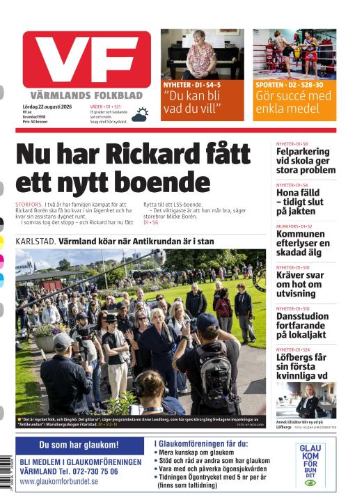 Värmlands Folkblad 22.8.2026