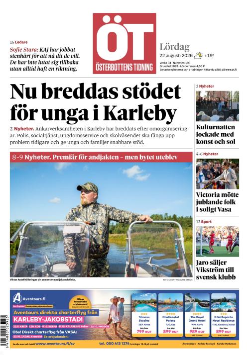 Österbottens Tidning 22.8.2026