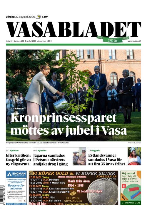 Vasabladet 22.8.2026
