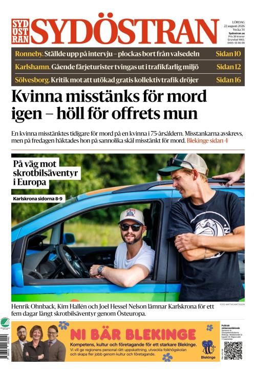 Sydöstran 22.8.2026