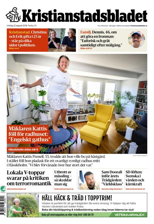 Kristianstadsbladet 22.8.2026