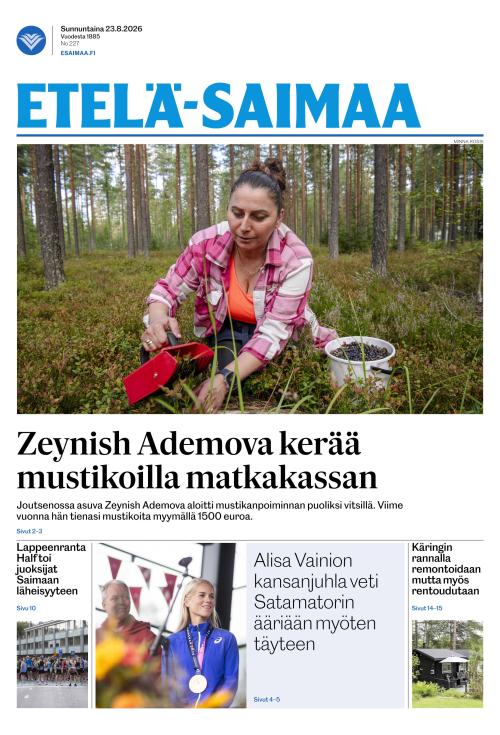 Etelä-Saimaa 23.8.2026