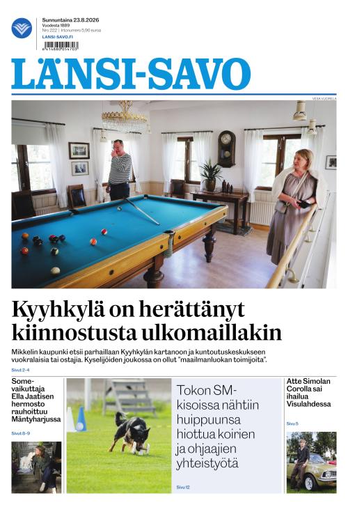 Länsi-Savo 23.8.2026