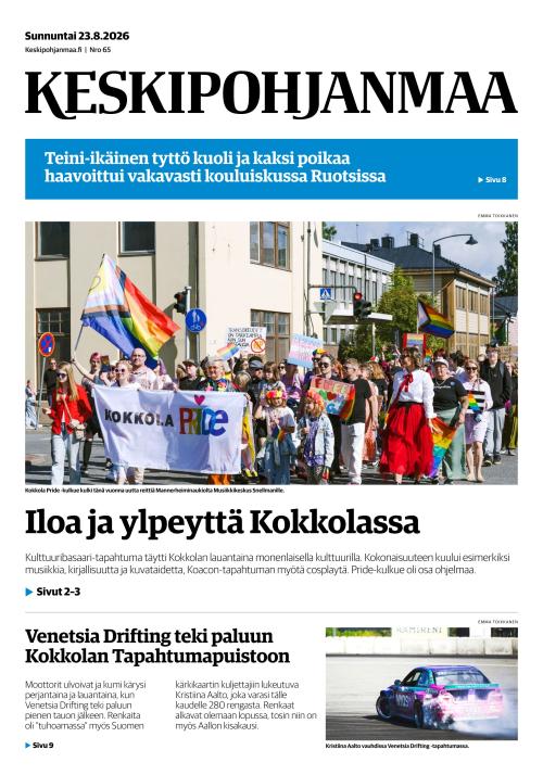 Keskipohjanmaa 23.8.2026