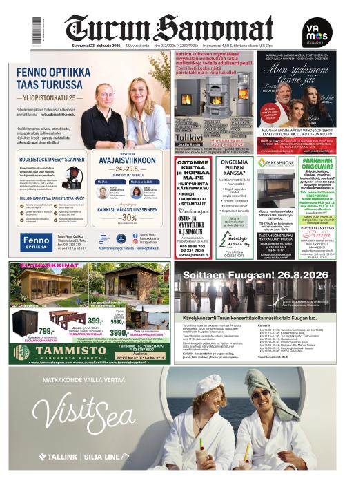 Turun Sanomat 23.8.2026
