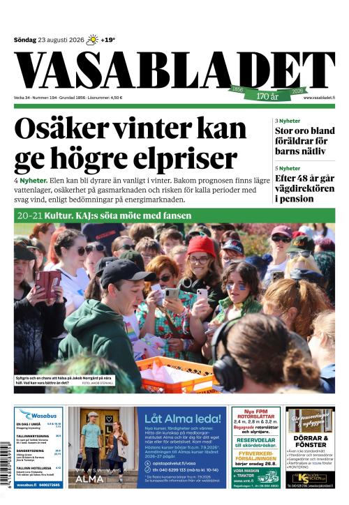 Vasabladet 23.8.2026
