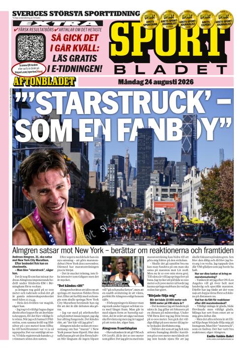 Aftonbladet Sportbladet 24.8.2026