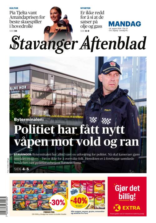 Stavanger Aftenblad 24.8.2026