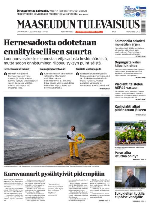 Maaseudun Tulevaisuus 24.8.2026