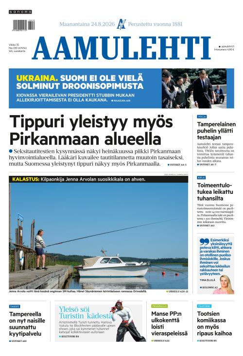 Aamulehti 24.8.2026