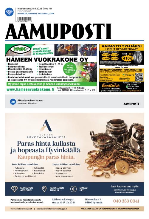 Aamuposti 24.8.2026