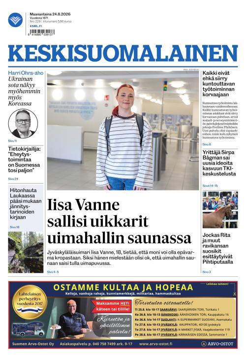 Keskisuomalainen 24.8.2026