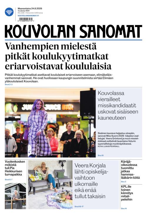 Kouvolan Sanomat 24.8.2026