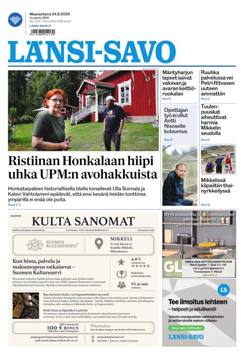 Länsi-Savo 24.8.2026
