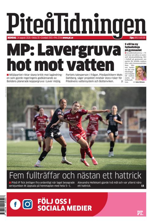 Piteå-Tidningen 24.8.2026