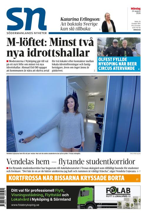 Södermanlands Nyheter 24.8.2026
