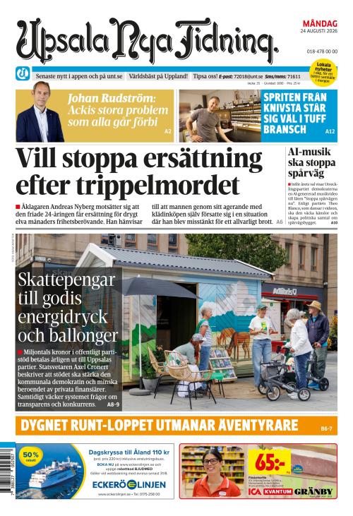 Upsala Nya Tidning 24.8.2026