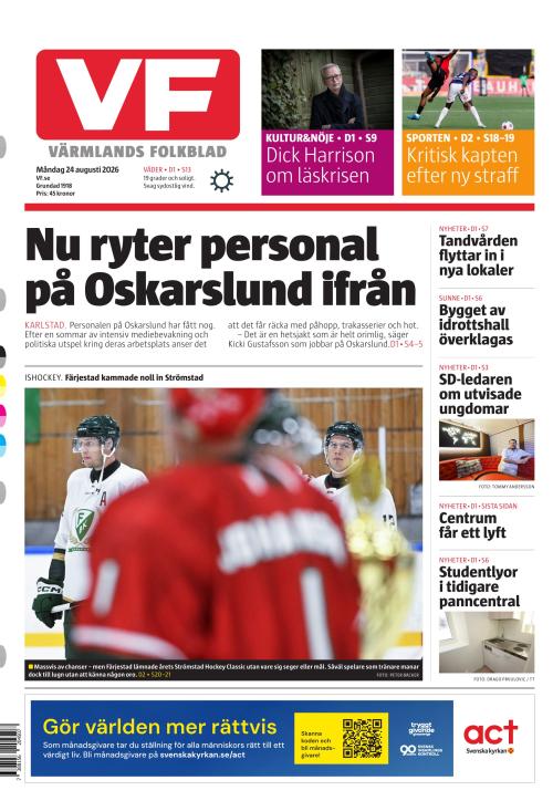 Värmlands Folkblad 24.8.2026