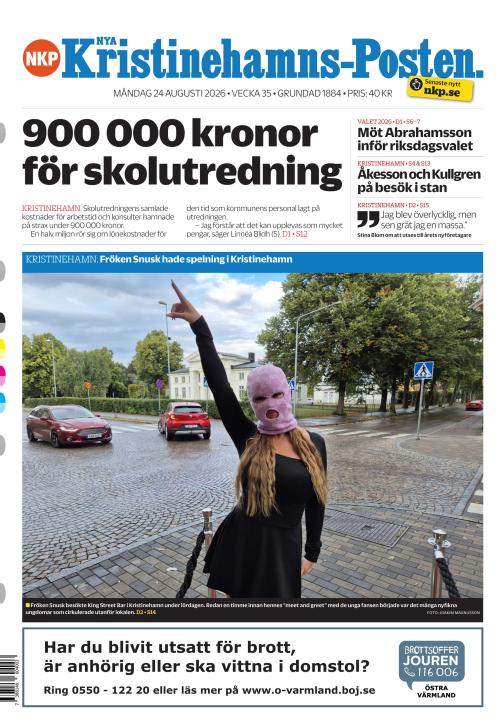 Nya Kristinehamns-Posten 24.8.2026
