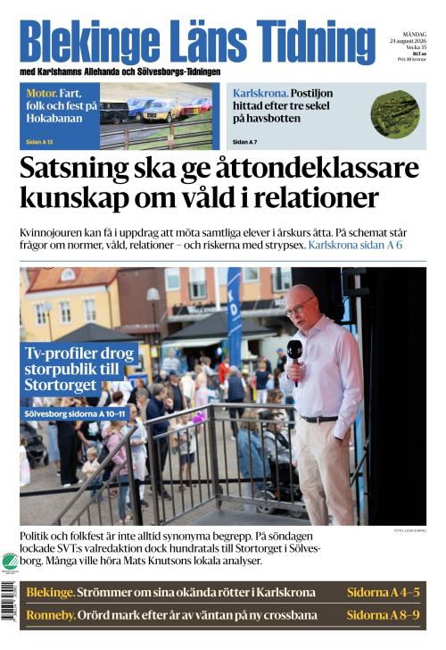 Blekinge Läns Tidning 24.8.2026